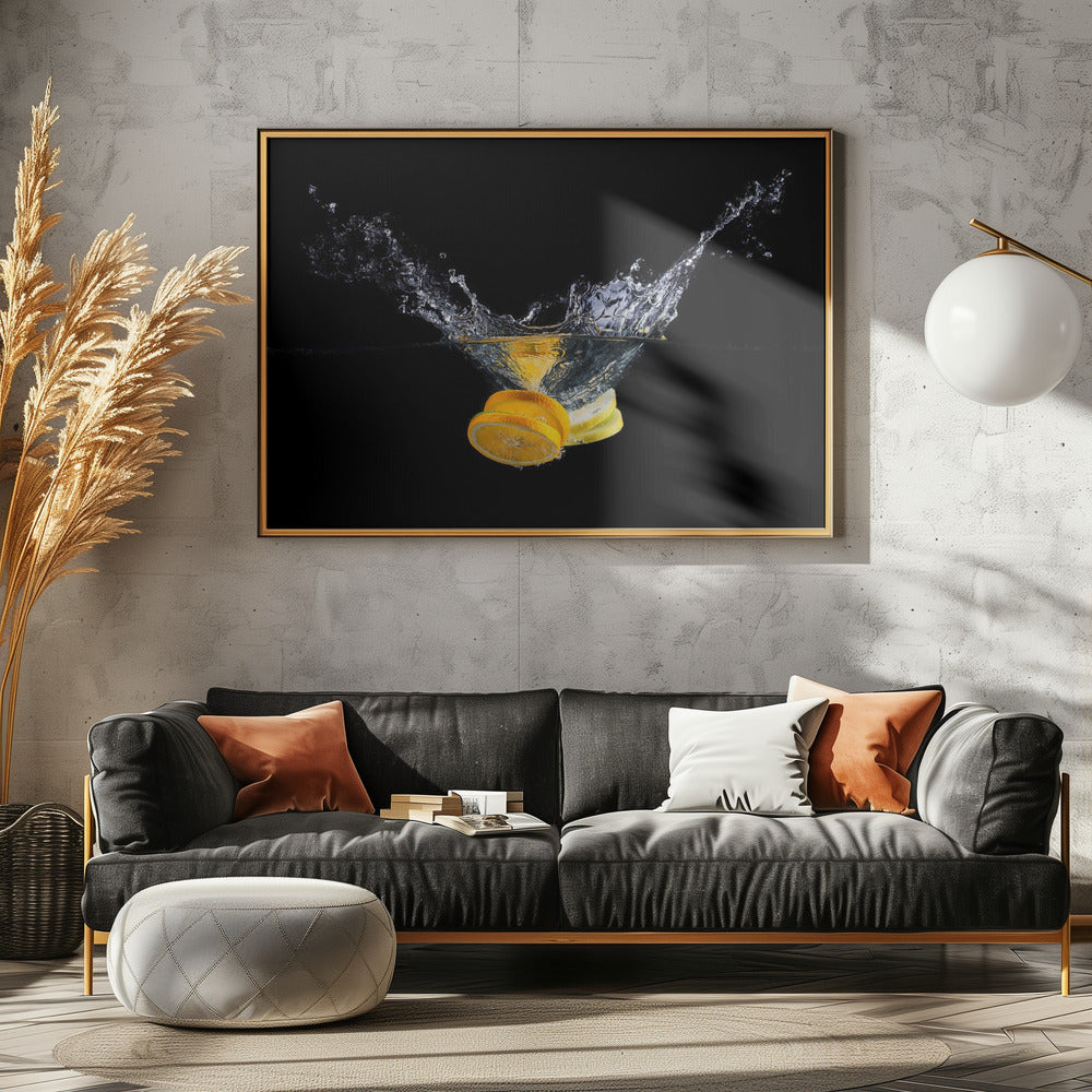 Orangenspritzer | Poster - Kunstdruck