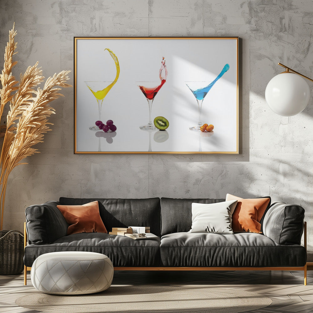 Cocktails och frukt | Poster