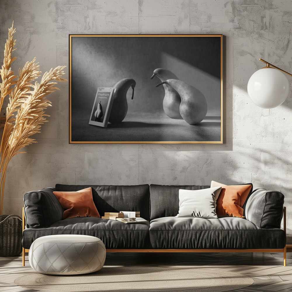 Was liest du, Sohn?! | Poster - Kunstdruck