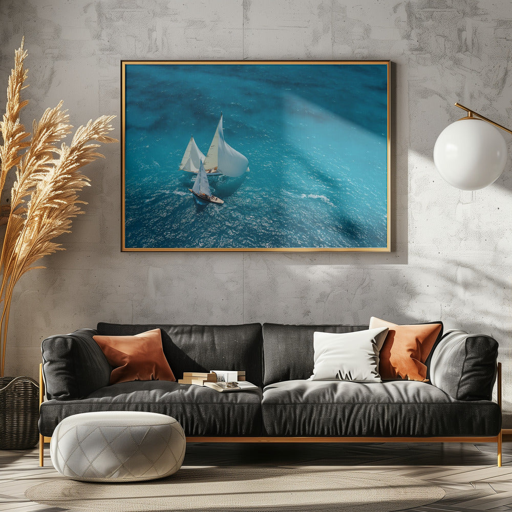 Croisement bleu | Poster