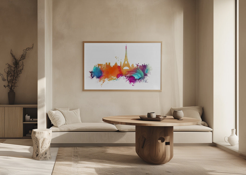 Paris France Skyline Sport Art (2) | Poster