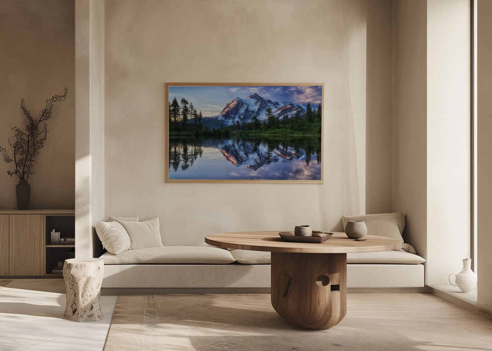 Soluppgång på berget Shuksan | Poster