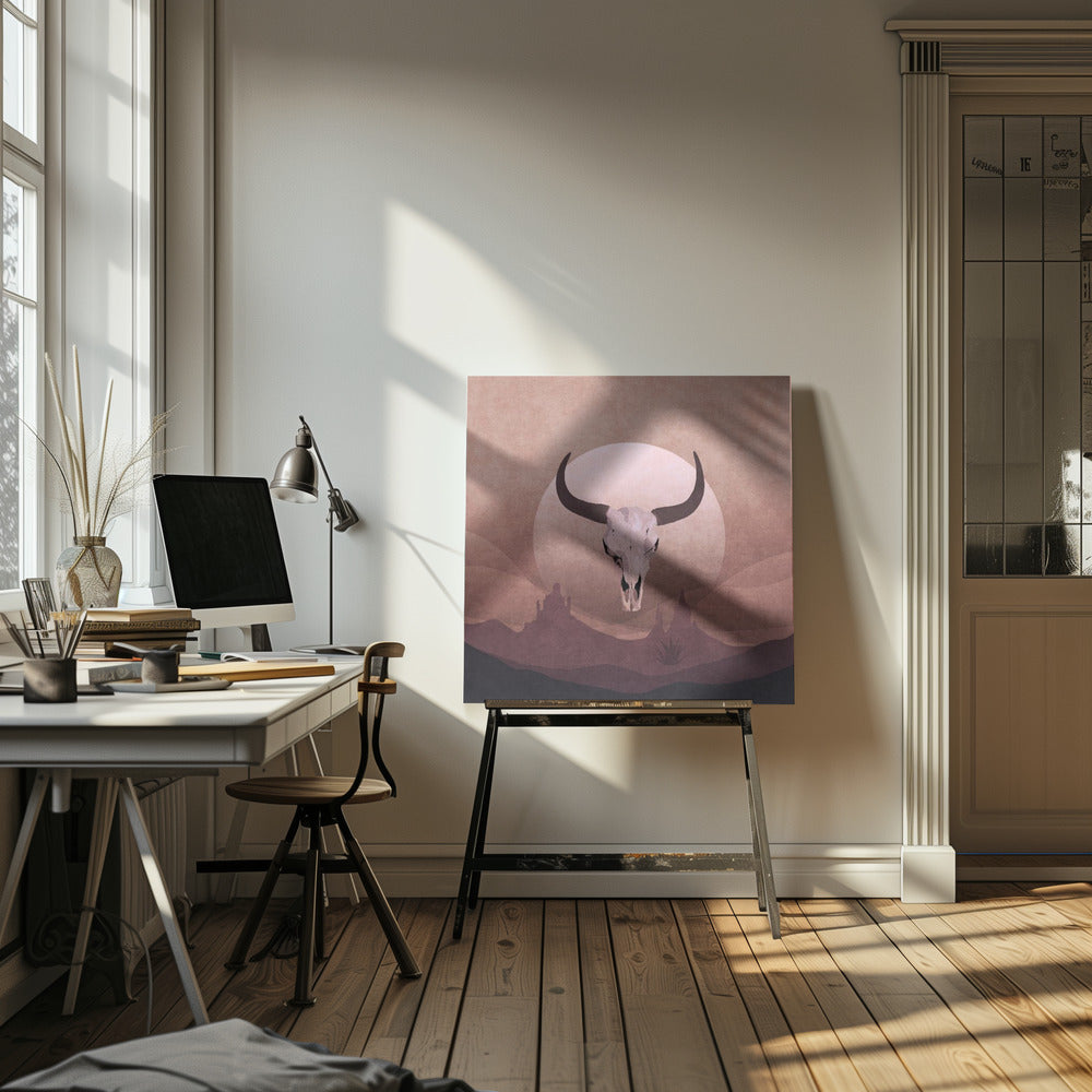 Cowboy-Totenkopf | Leinwand-Bilder