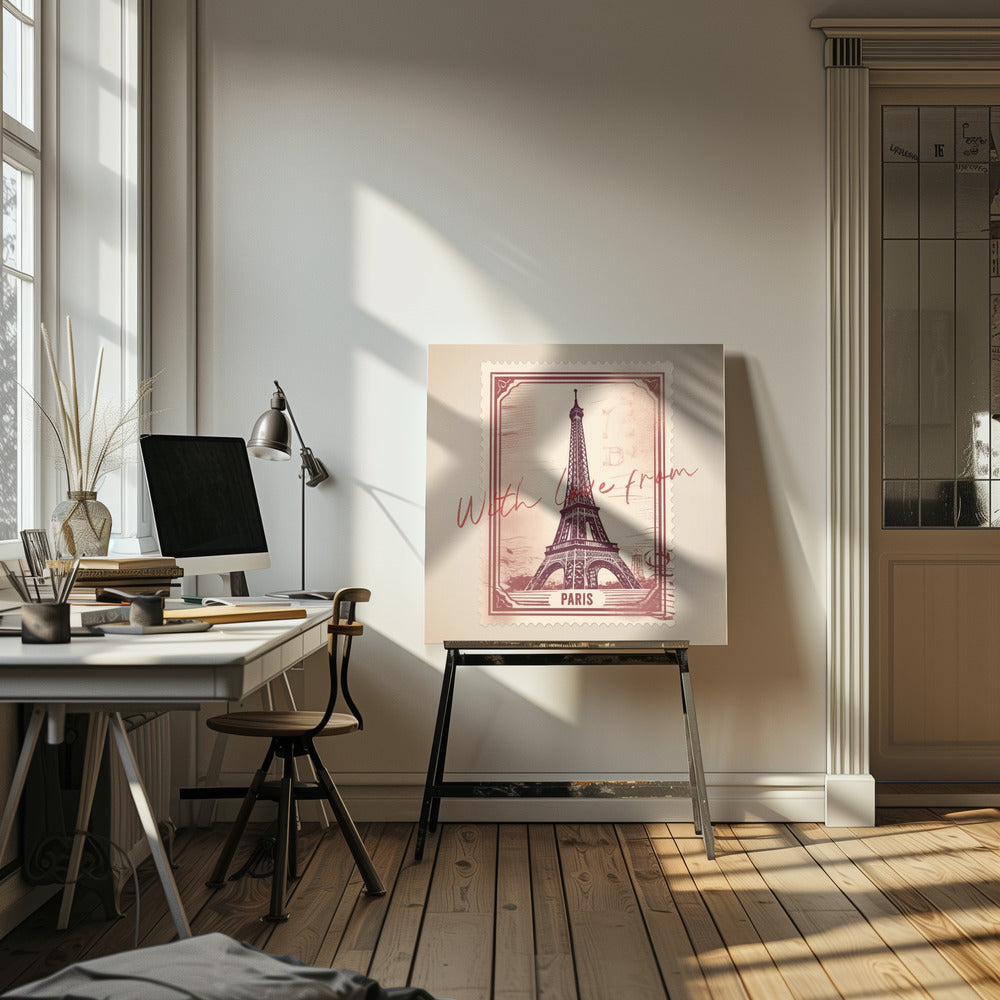 Med kärlek från Paris | Canvastavla