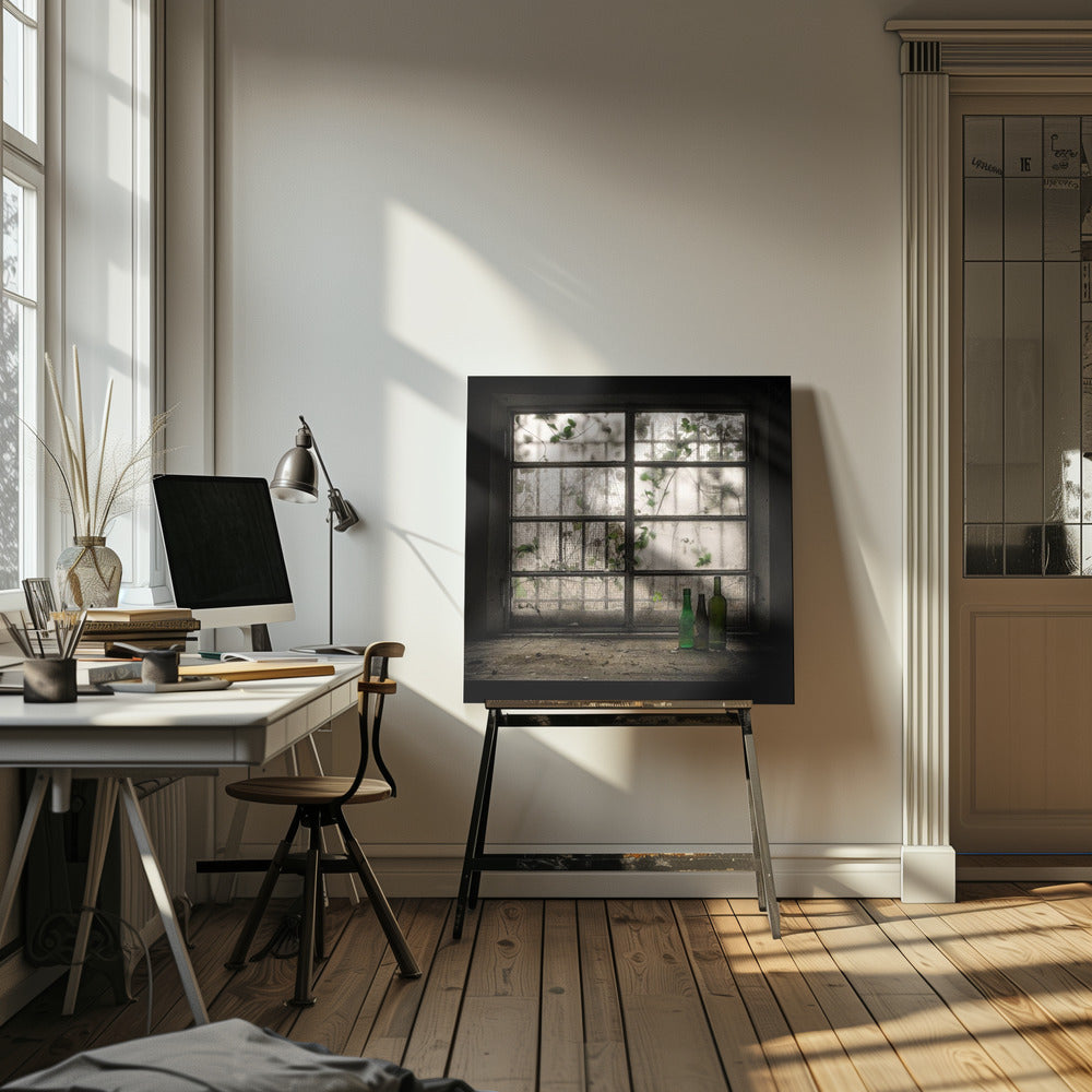 Stilleben med glasflaska | Canvas