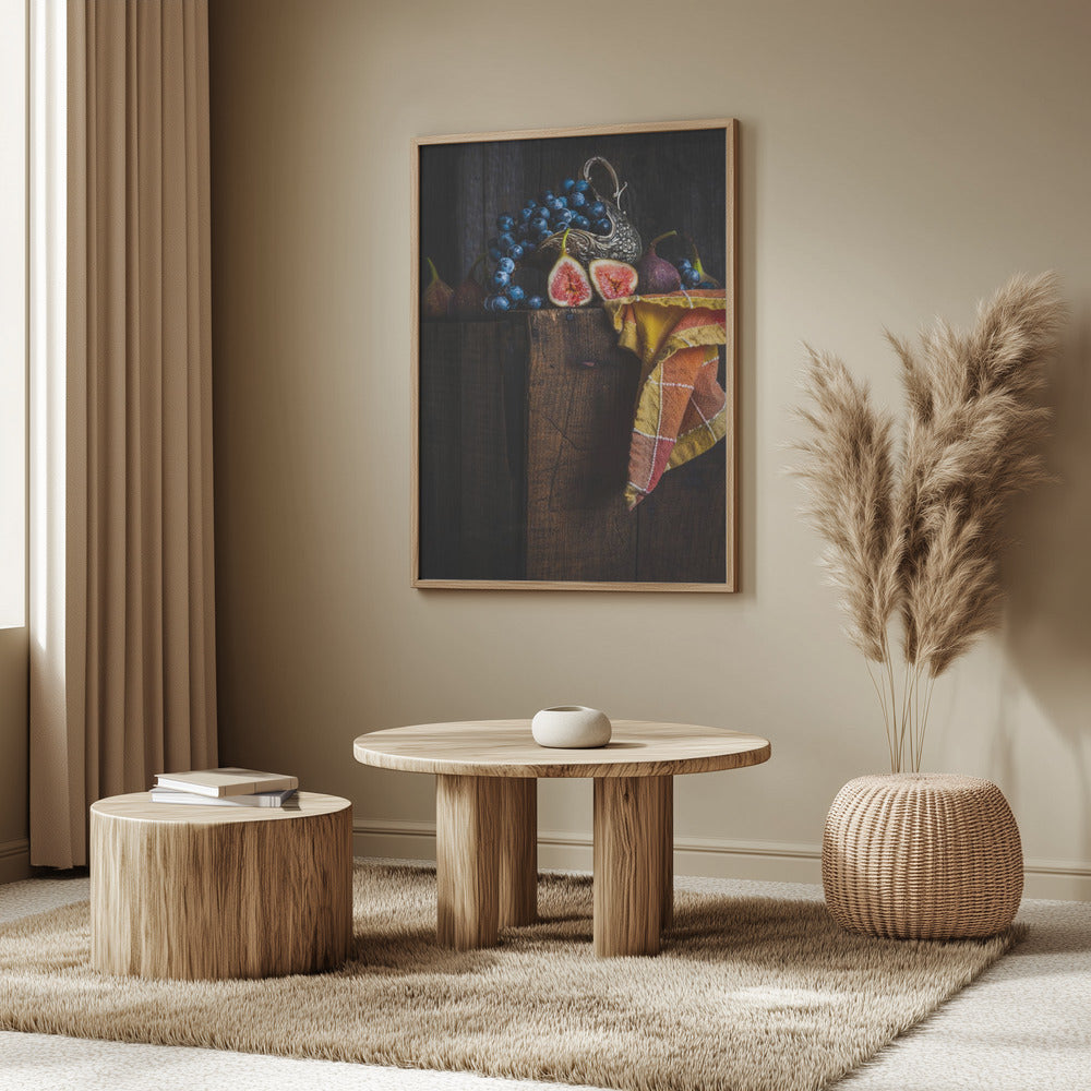Feigen auf einer Kiste | Poster - Kunstdruck