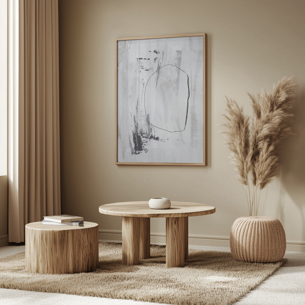 Svarta streck och en fin kontur | Poster