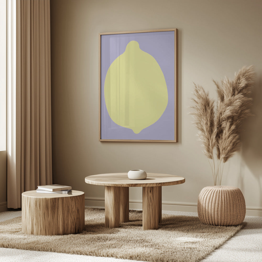 Citron på lavendel | Poster