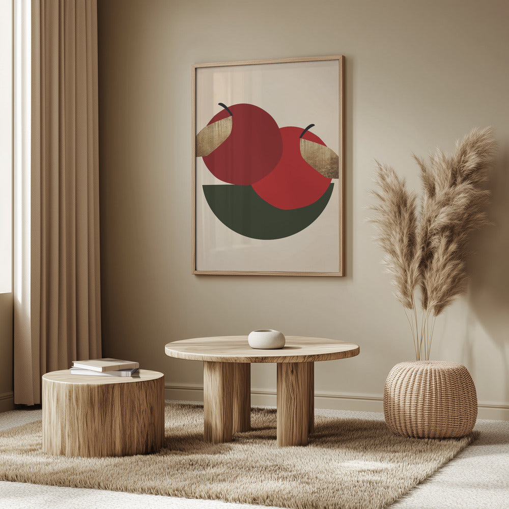 Due mele rosse | Poster - Stampe d’Arte
