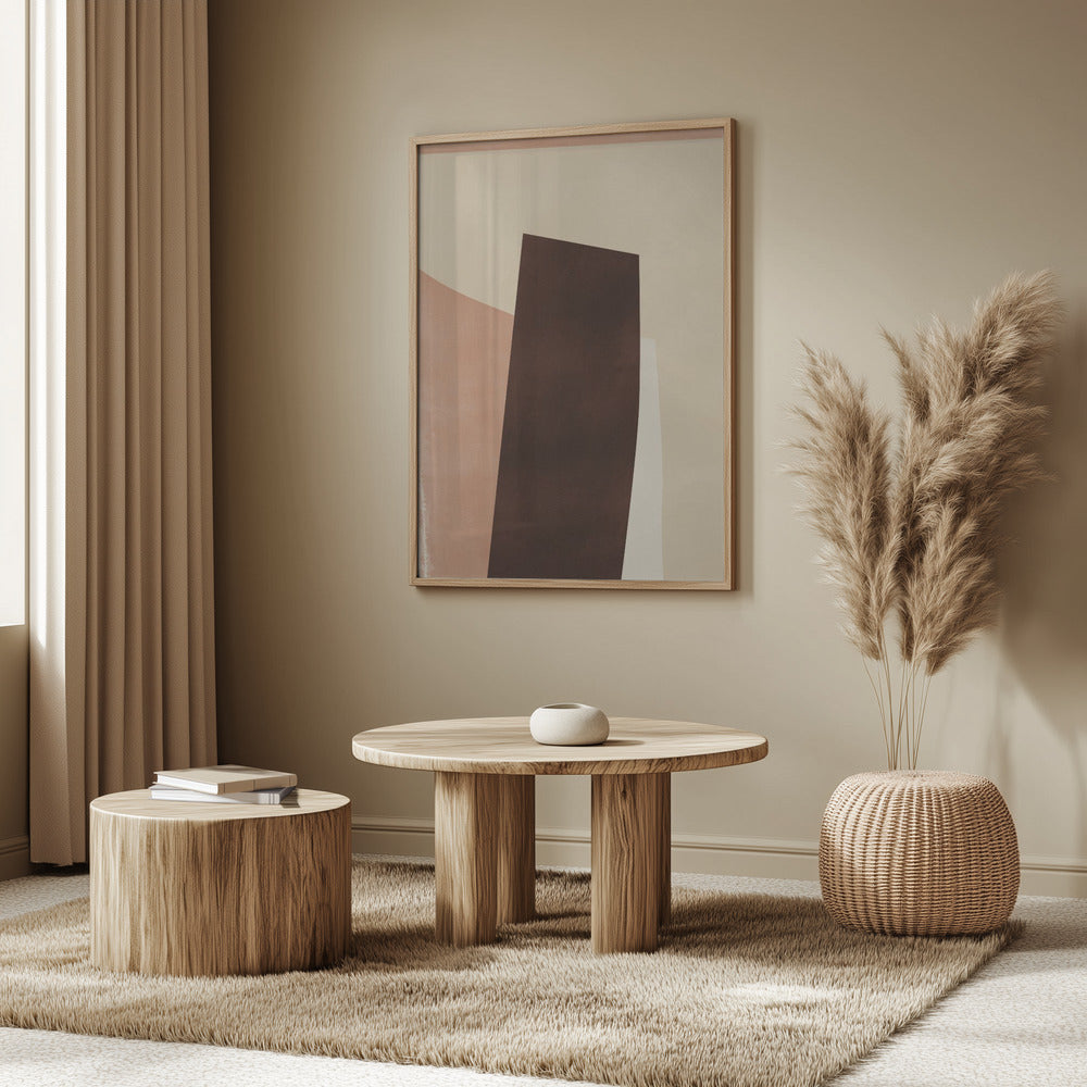 Geometric Shapes in Earthy Tones | Poster