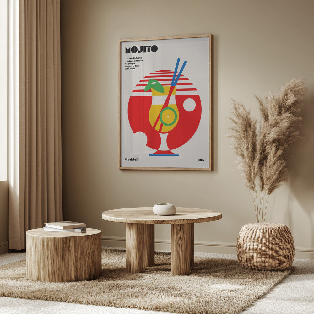 Mojito Bauhaus Cocktail | Poster
