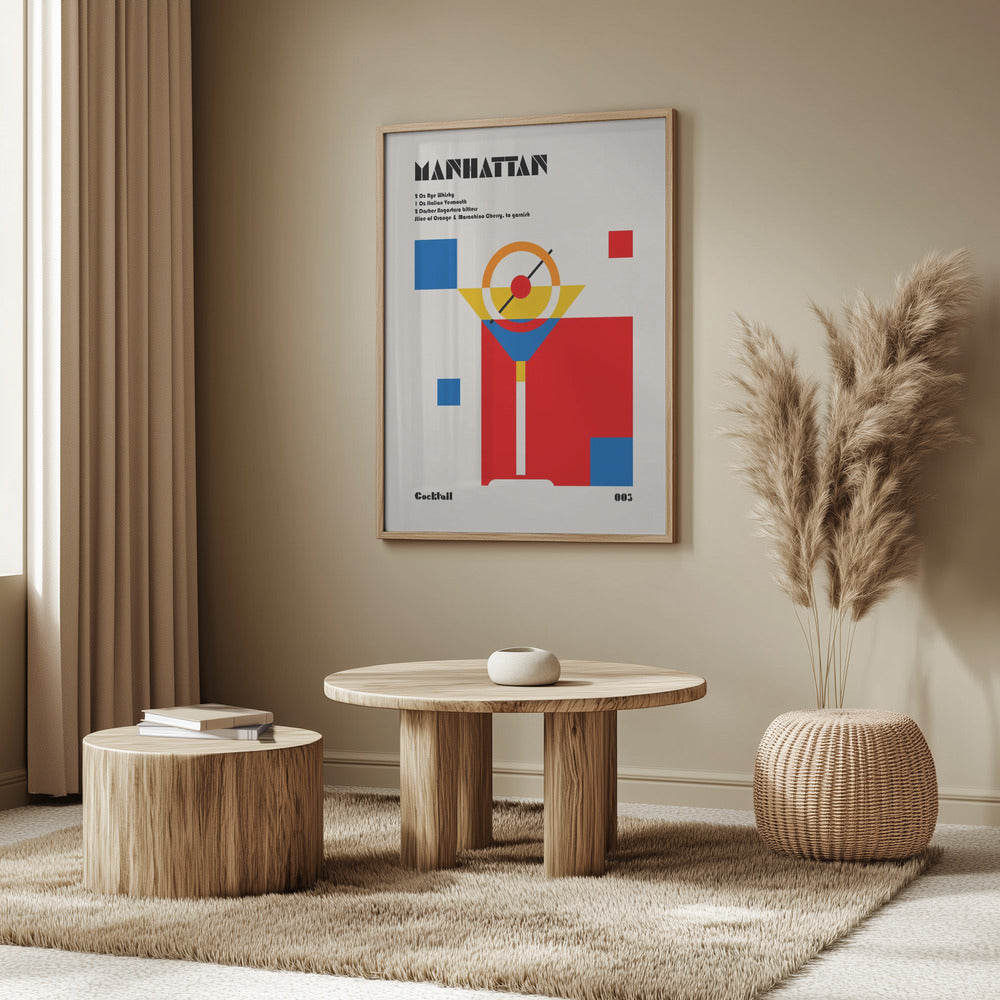 Manhattan Bauhaus Cocktail | Poster