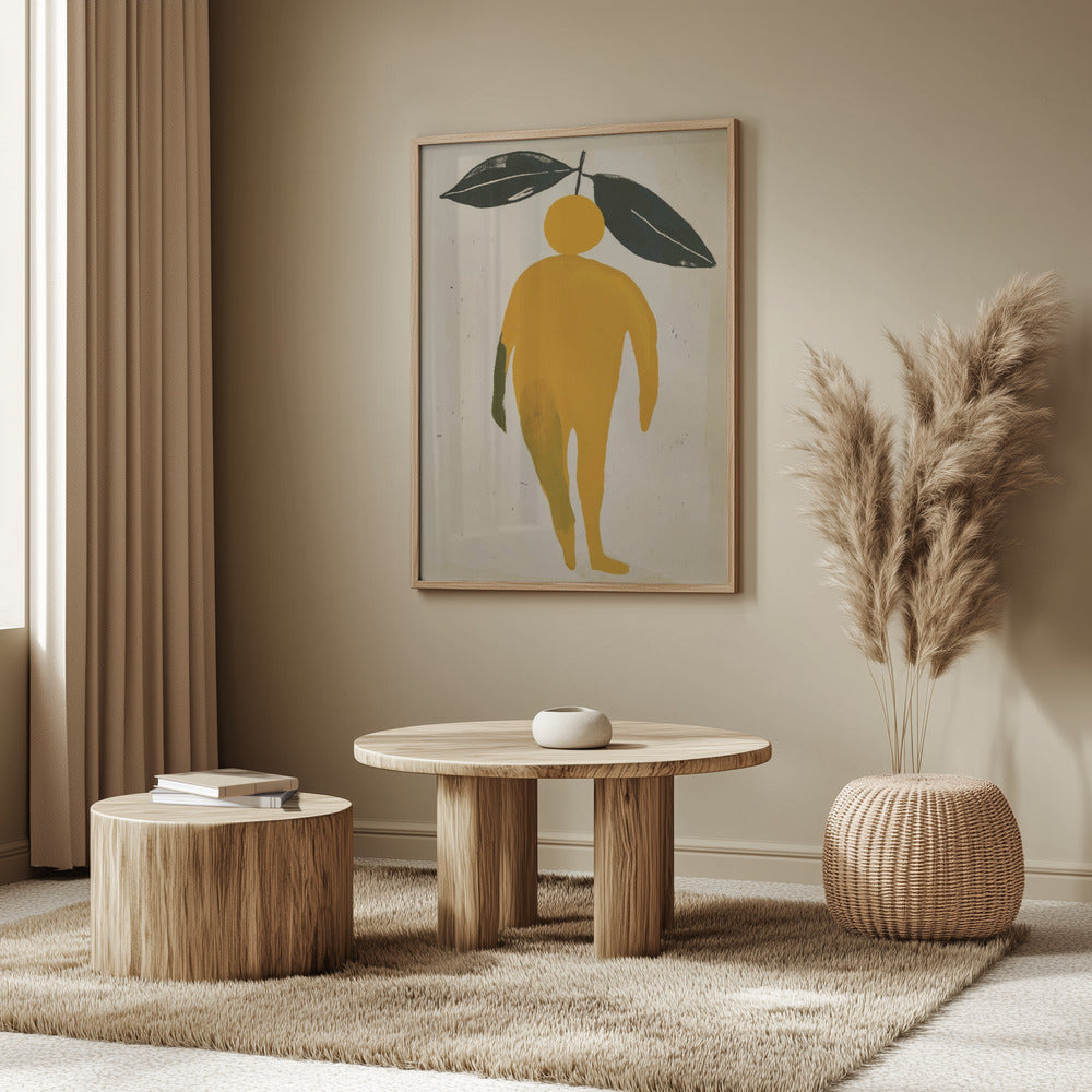Orange lövfigur | Poster