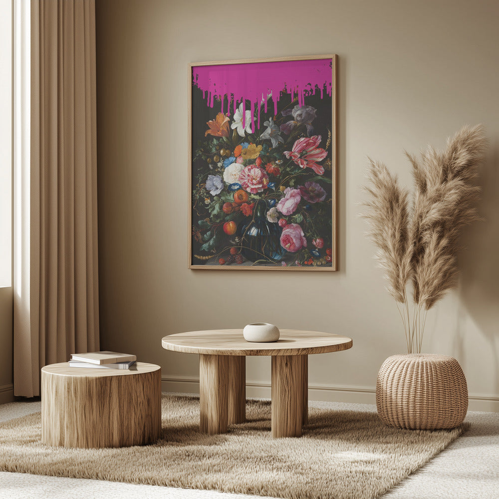 Vintage Botanische, veränderte Pinky Kunst | Poster