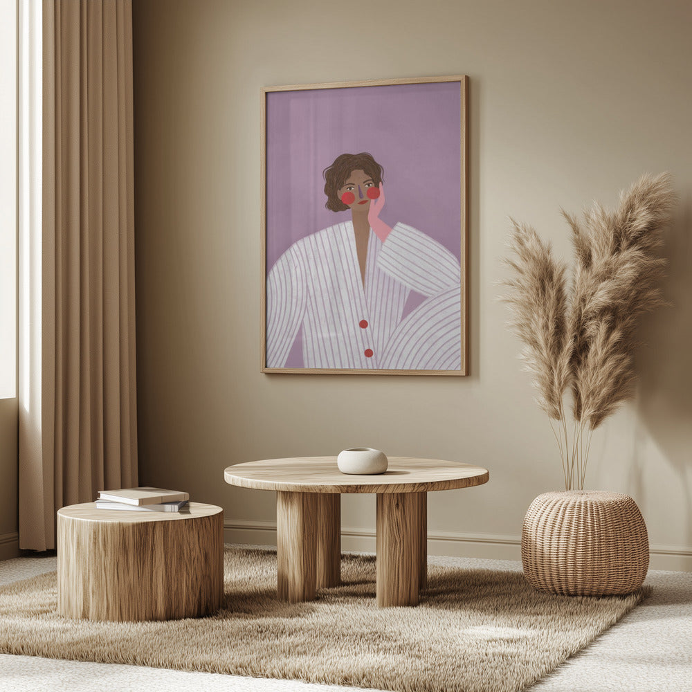 Kvinnan med den rosa handsken | Poster