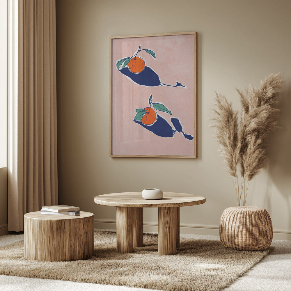 Abstrakte Orangen | Poster