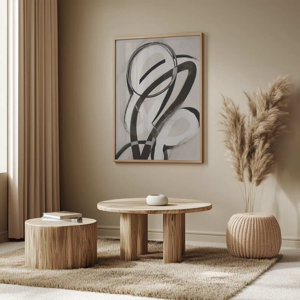 Black And White Strokes No 1 | Poster