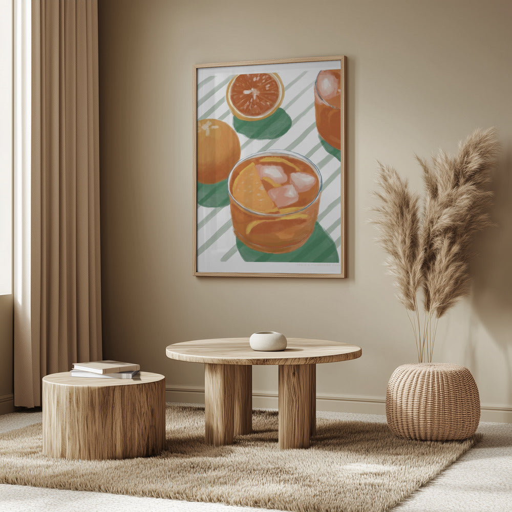 Pandc Cocktailandstripes Exemplar 2 | Affisch