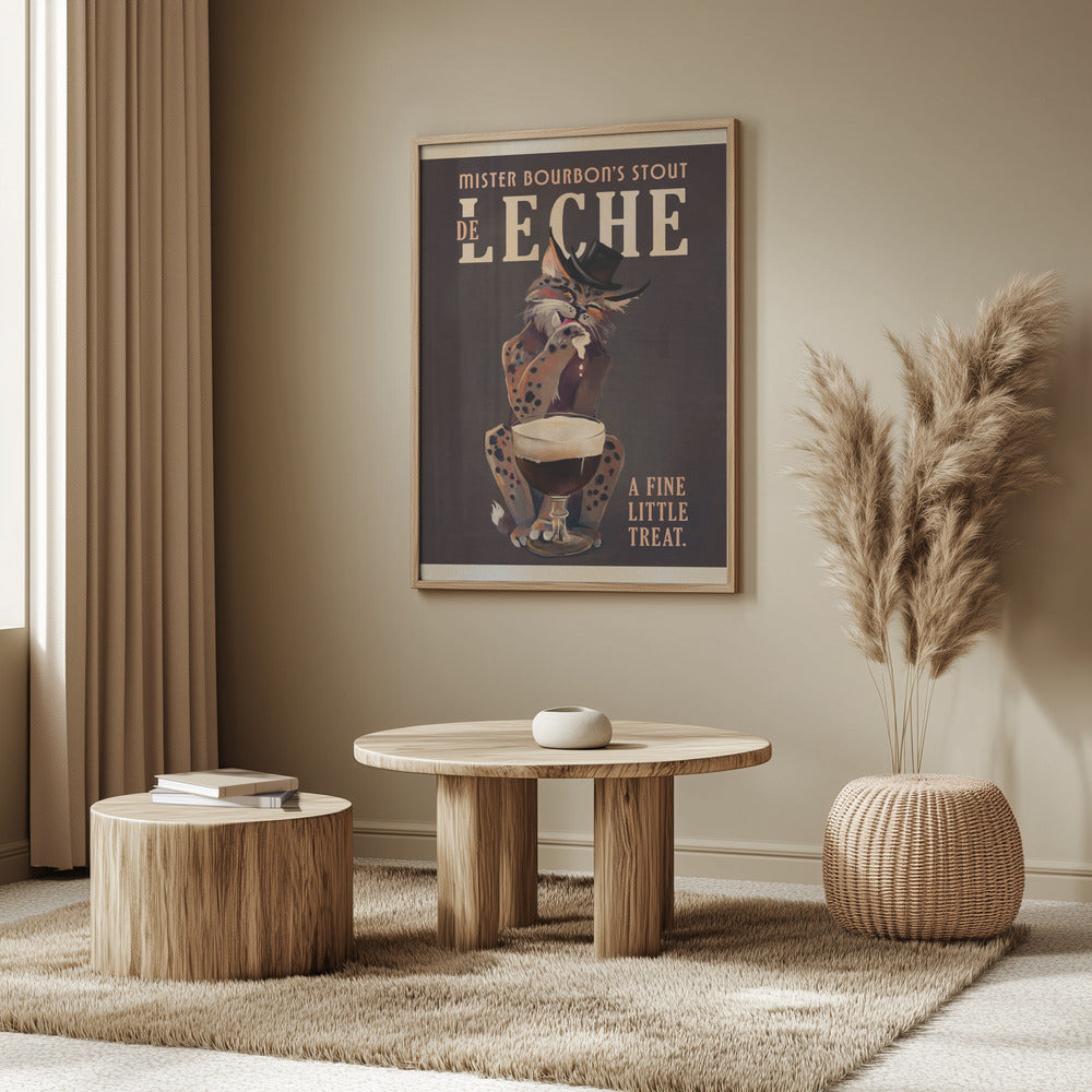 Bourbon De Leche Guinness-stil kattkonst | Poster