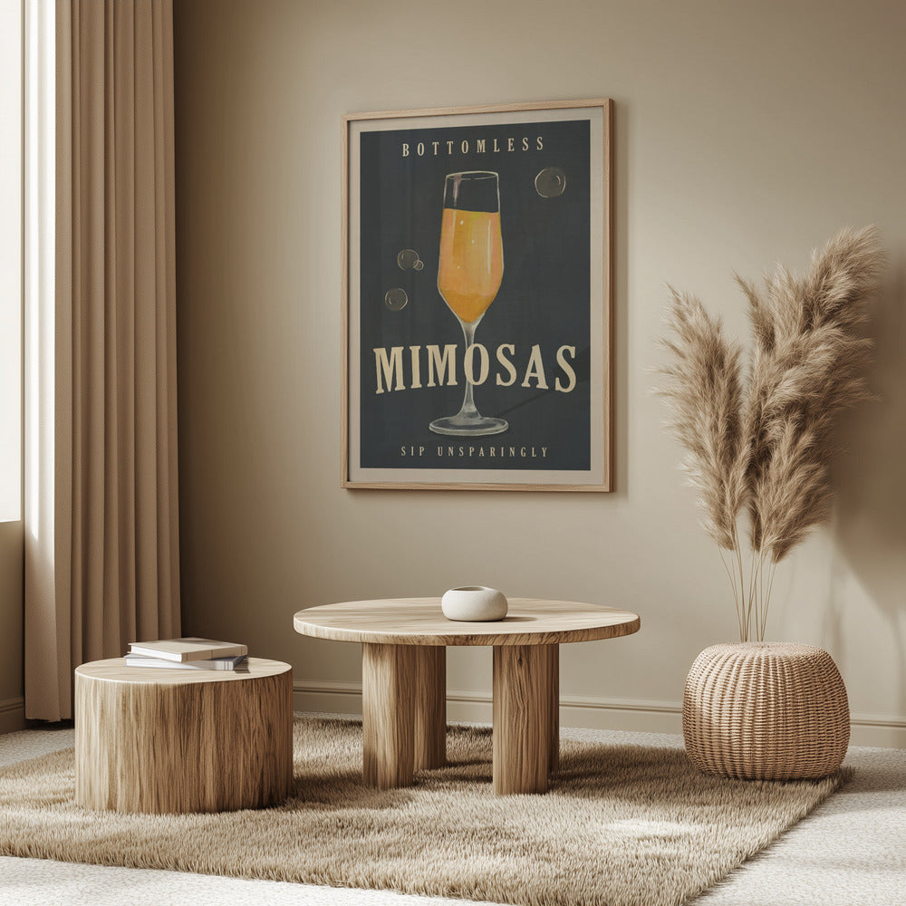 Bottenlösa Mimosas Art Deco Cocktailbarkonst | Poster