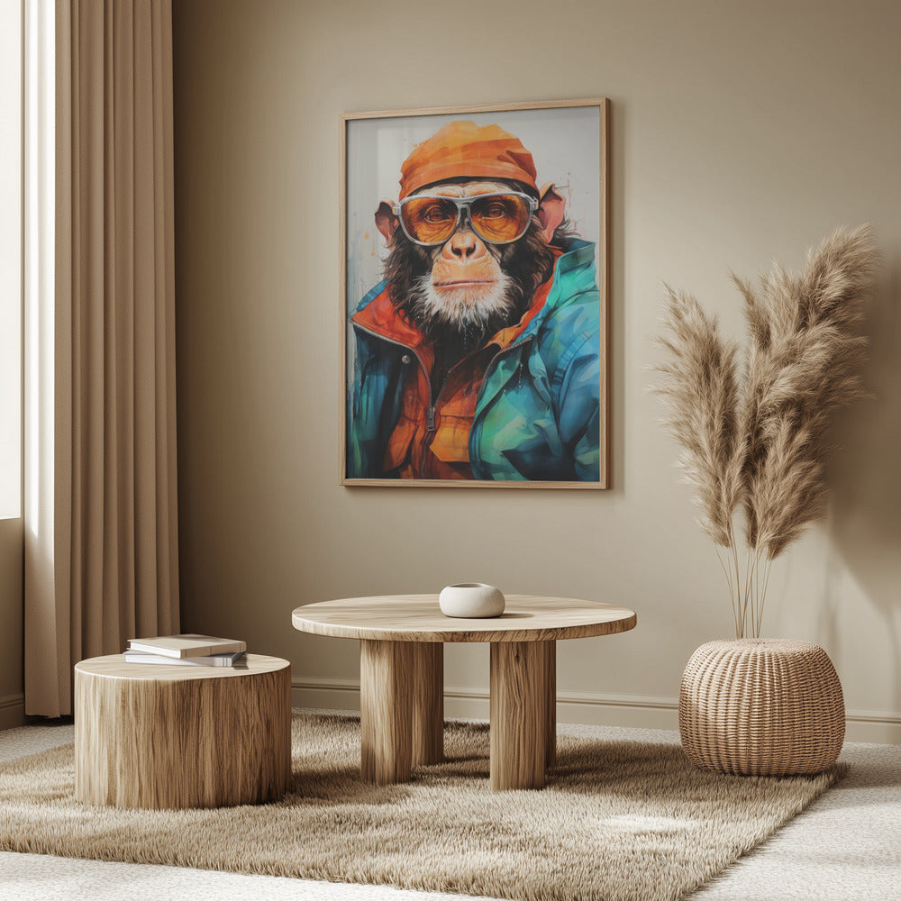 Gorilla Watercolor Animal Art | Poster