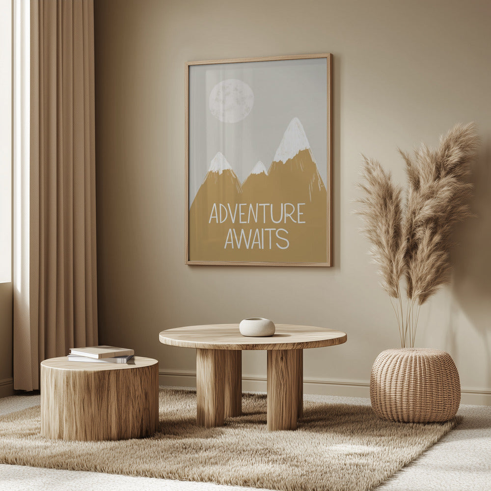 Das Abenteuer wartet | Poster - Kunstdruck