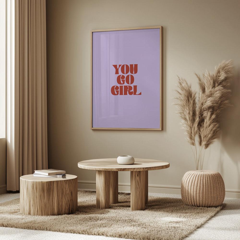 Du schaffst das, Mädchen | Poster - Kunstdruck
