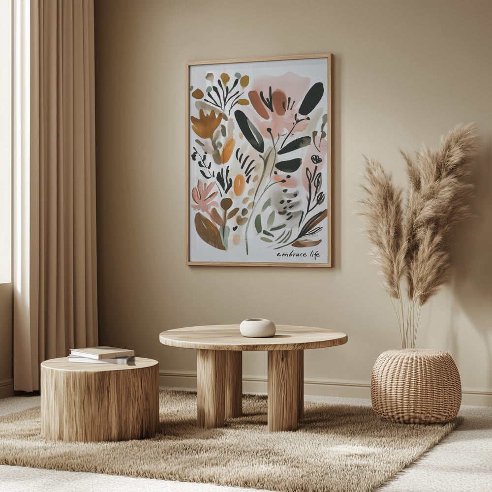 Umarme das Leben | Poster - Kunstdruck