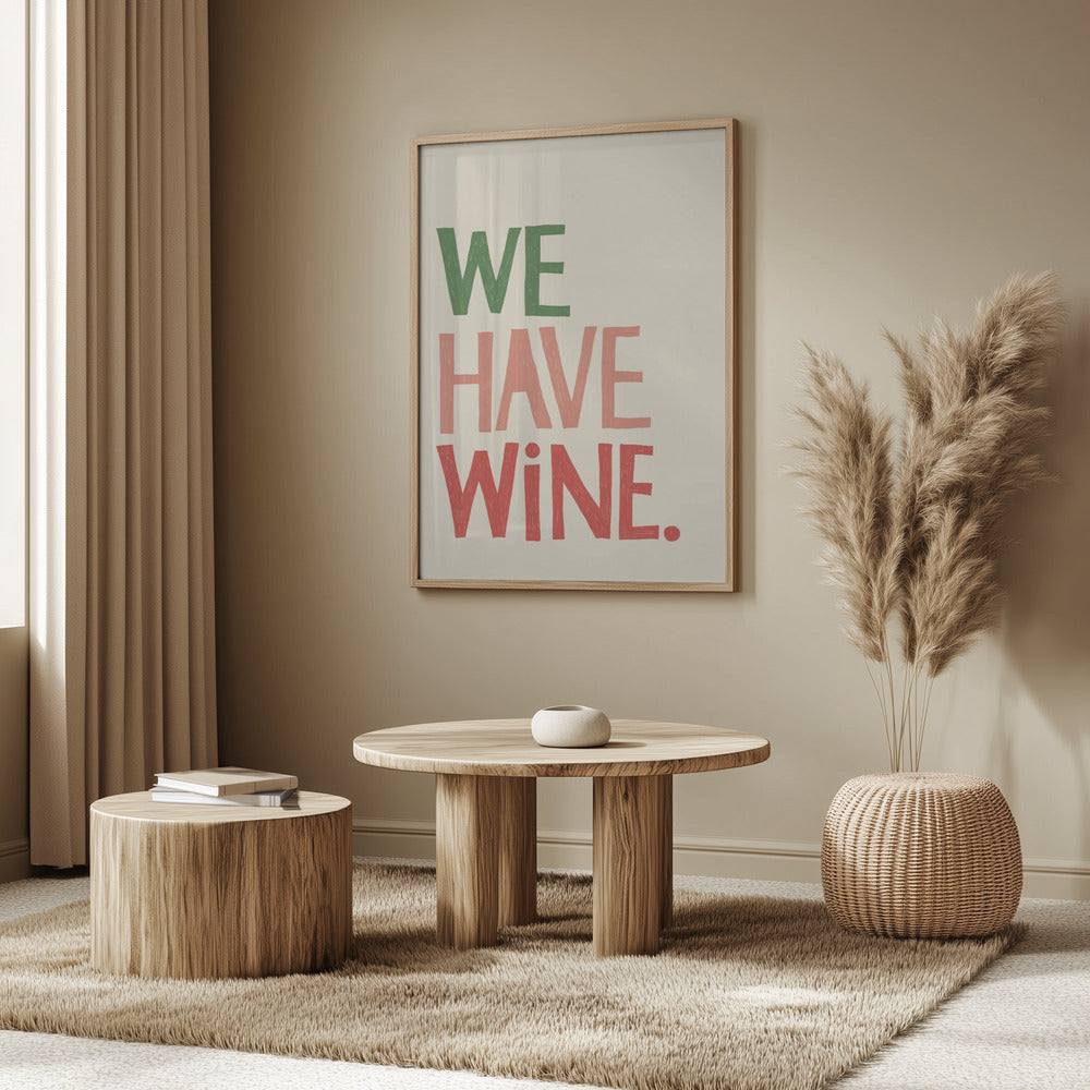 Typografitext "Vi har vin" | Poster