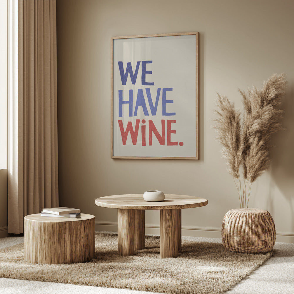 Typografitext "Vi har vin" | Poster