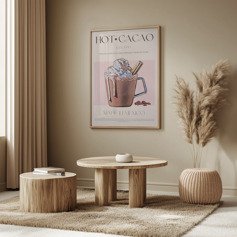 En mugg krämig varm kakao | Poster