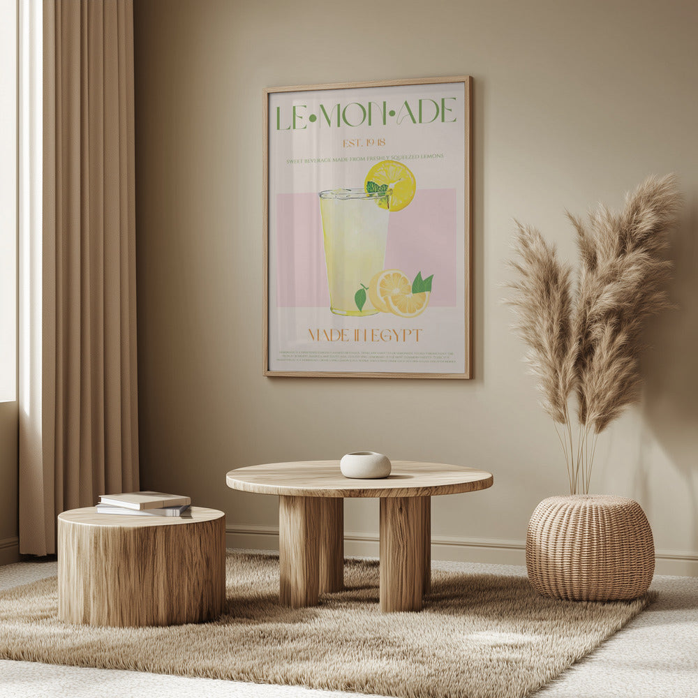 Uppfriskande glas lemonad | Poster