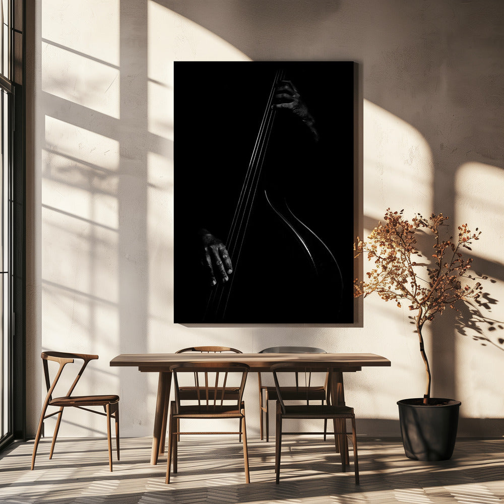 Le contrebassiste | Canvas