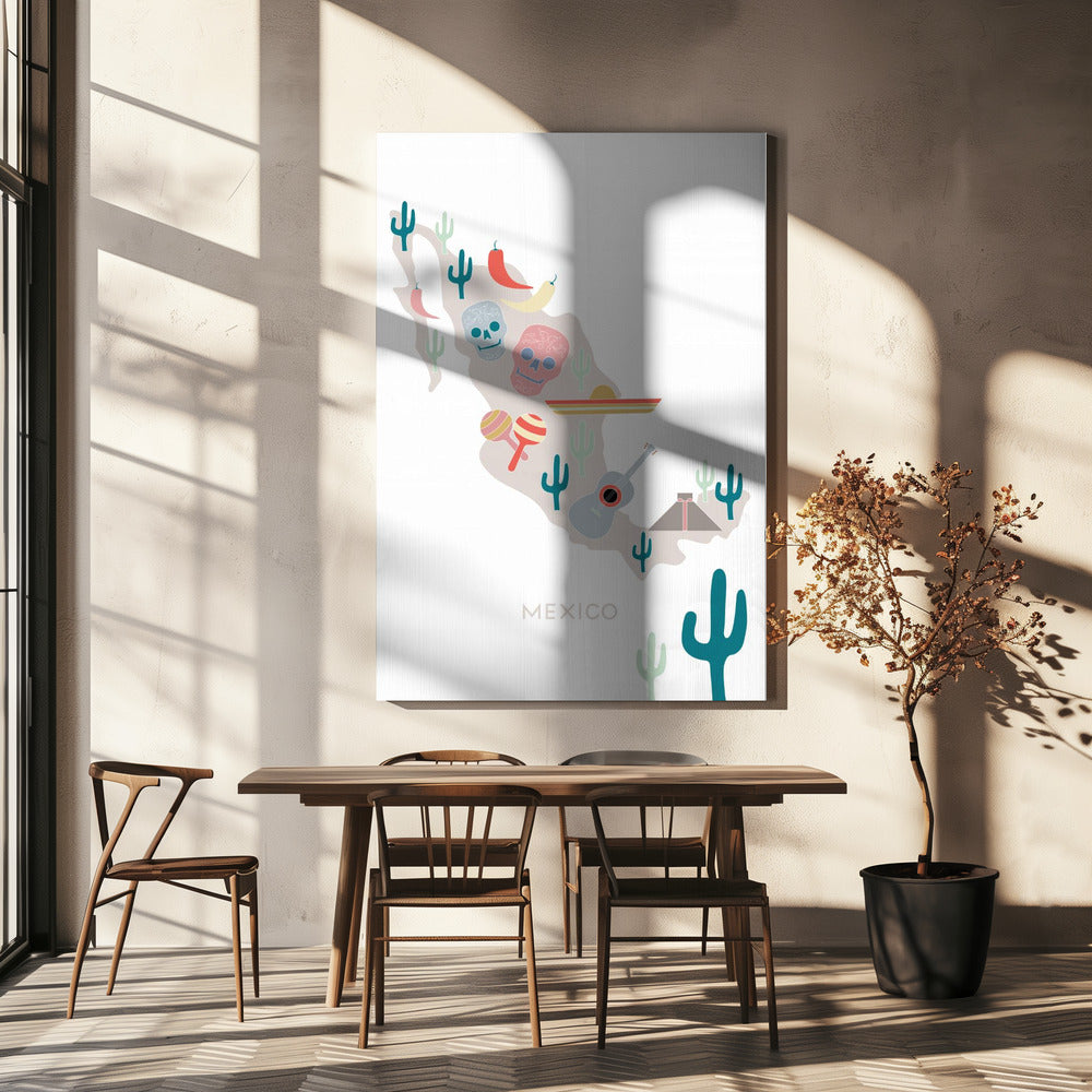 Mexikokarta nr 1 | Canvas