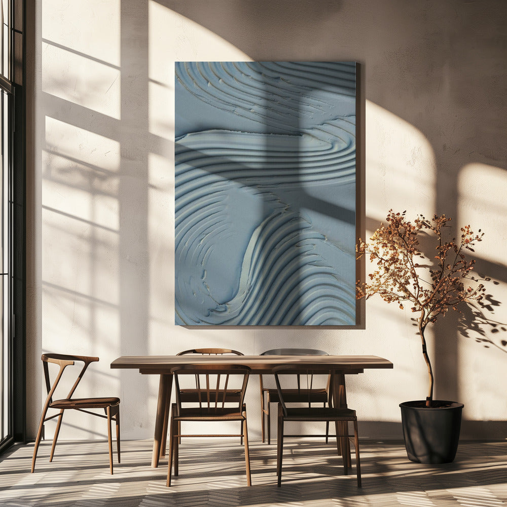 Leratextur 15 Blå | Canvas