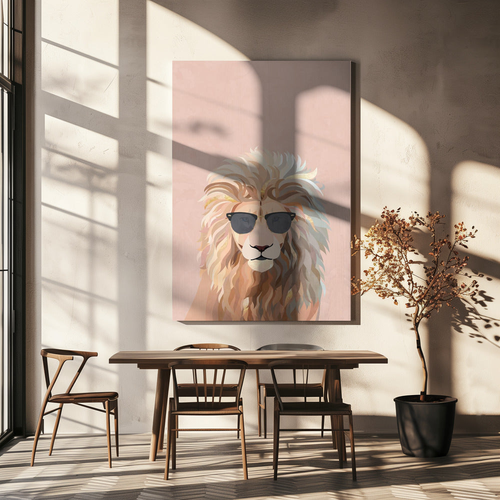 Cool kattlejon | Canvas