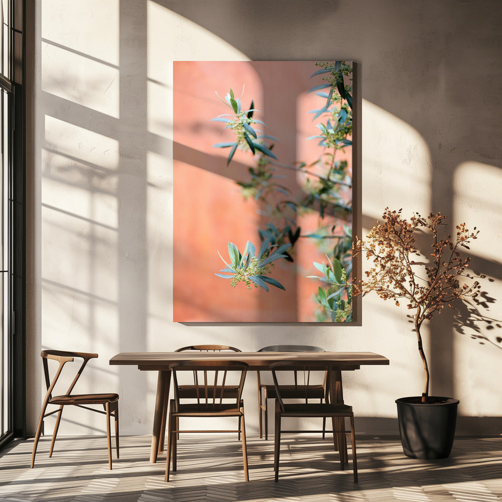 Grönt och korall | Canvas