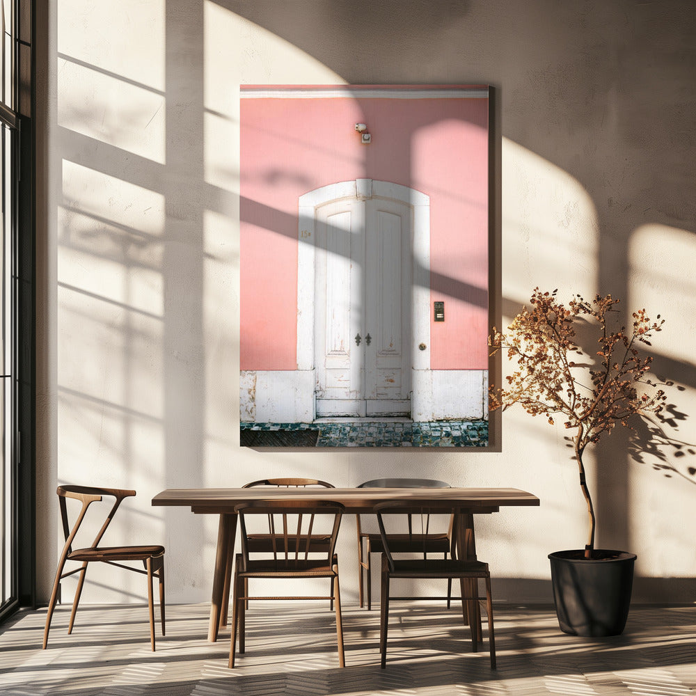 La porte blanche de Lisbonne | Tableaux sur Toile