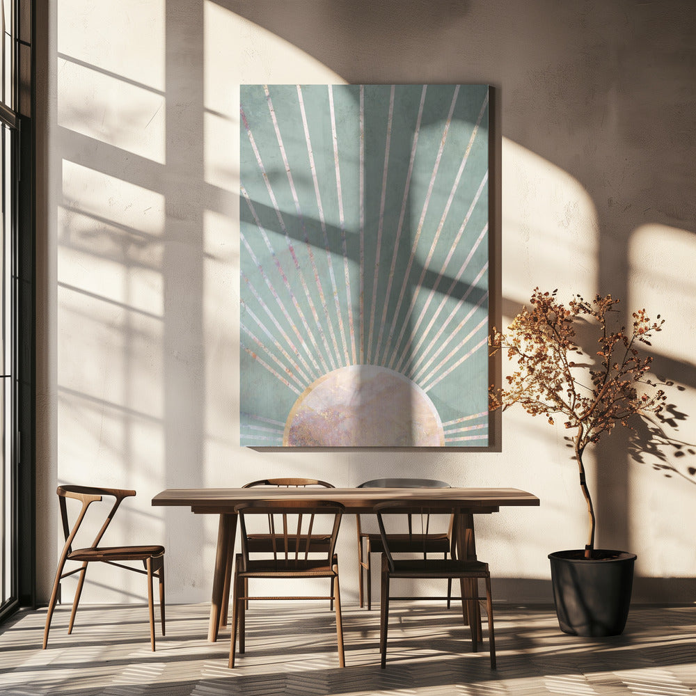 Salviagrön Boho Sol | Canvas