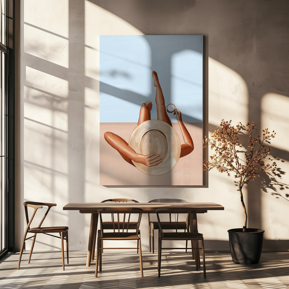 Poolside Girl | Canvas