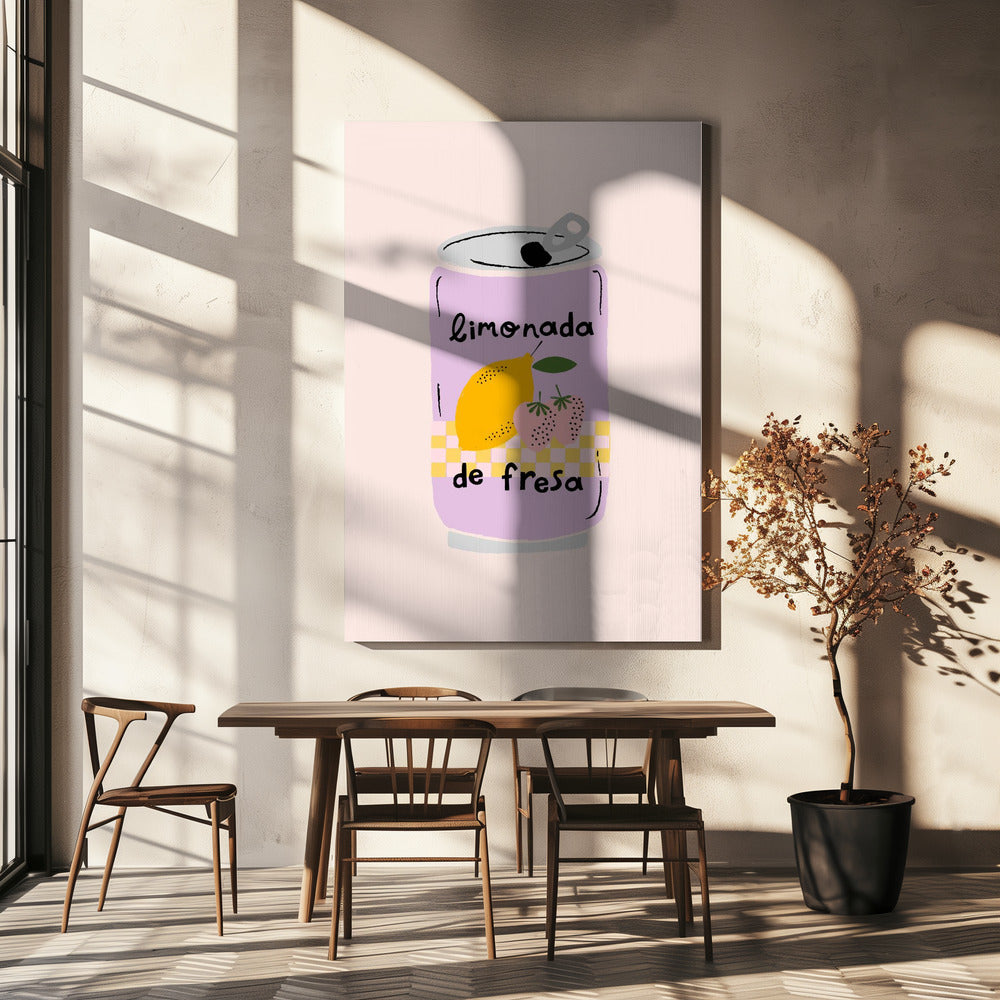 Limonade aux fraises | Tableaux sur Toile