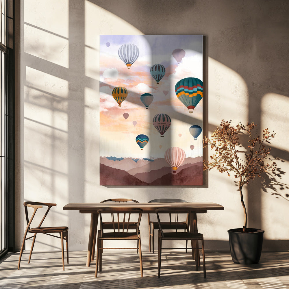 Luchtballonlucht | Canvasprints