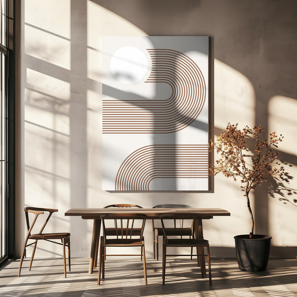 Beige Arc Poster - Kunstdruck | Leinwand-Bilder