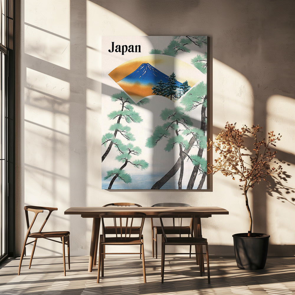 1930s Japanese Government Railways Travel Poster | Canvas