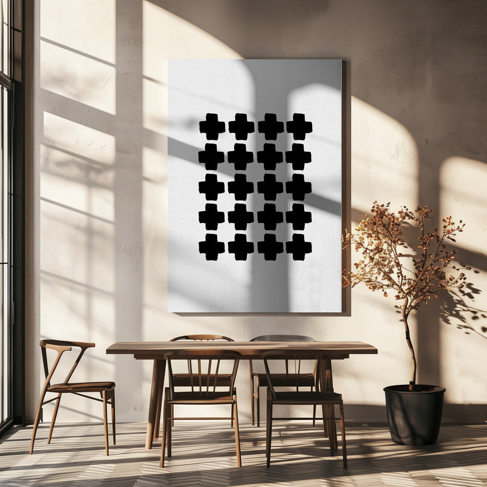 Black and White Abstract III | Canvas