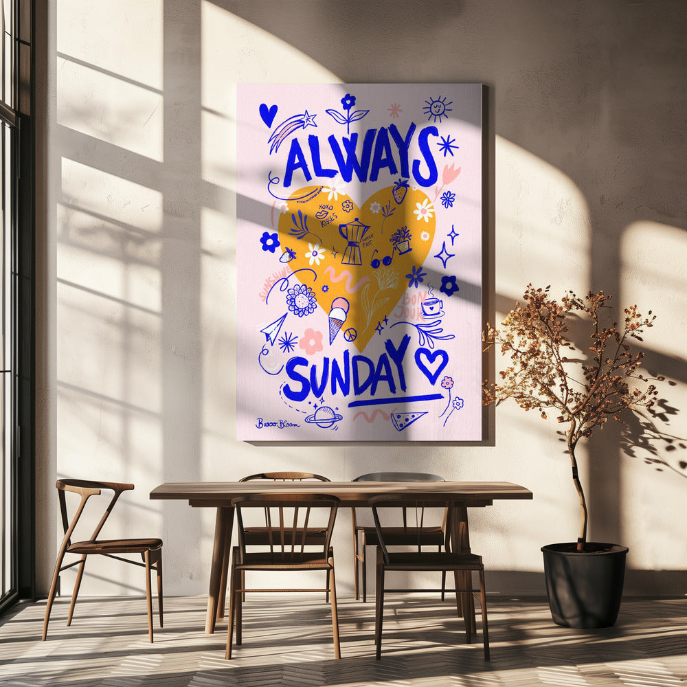 Toujours dimanche | Tableaux sur Toile