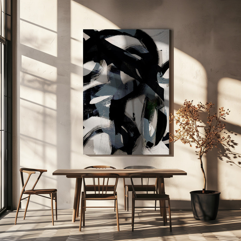 Abstrakta penseldrag 152 | Canvas