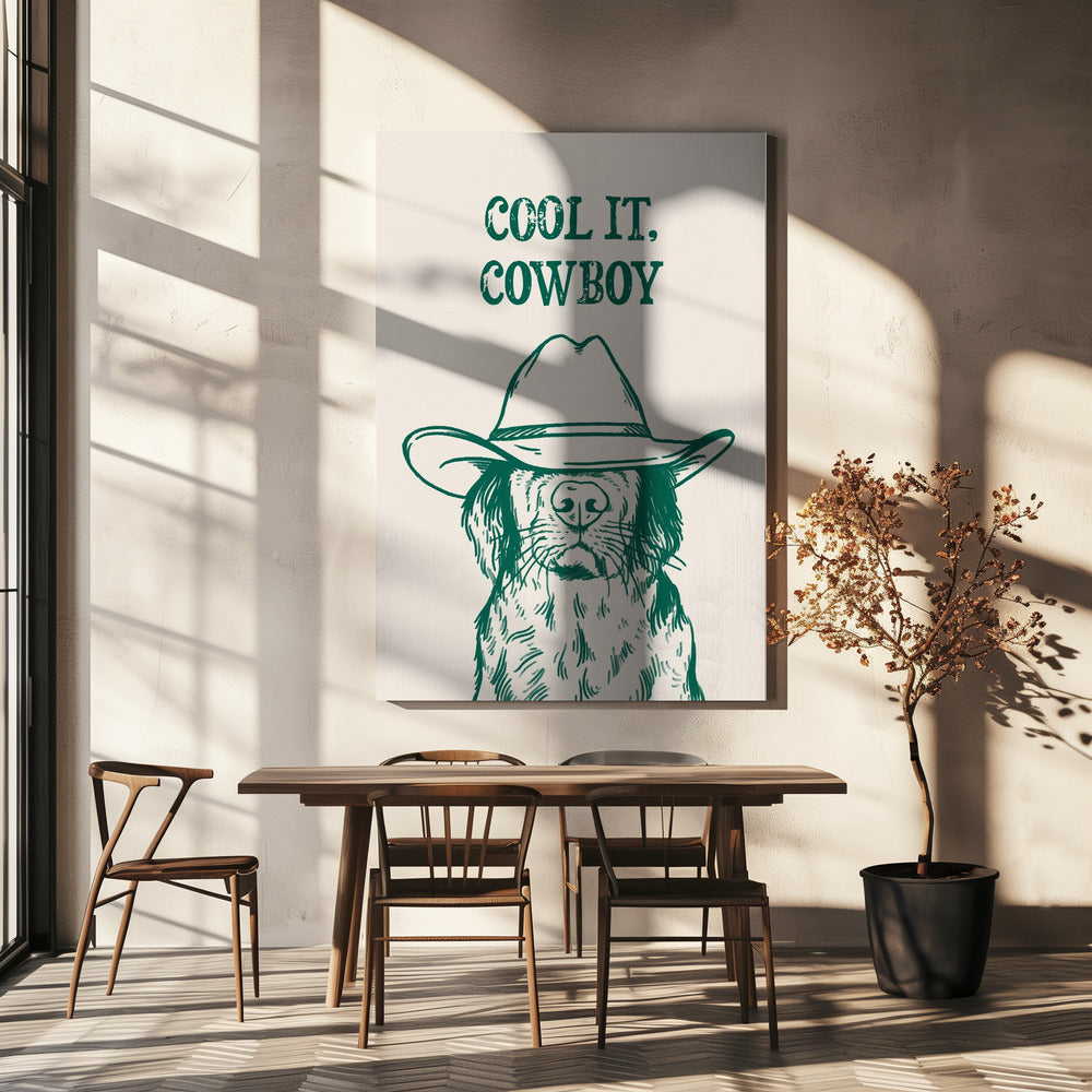 Cool det Cowboygrön | Canvasduk