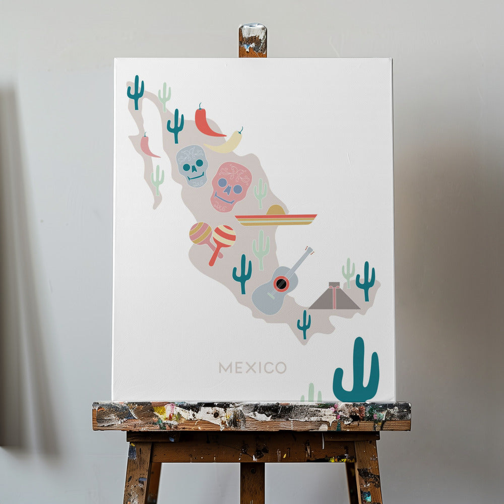 Mexikokarta nr 1 | Canvas