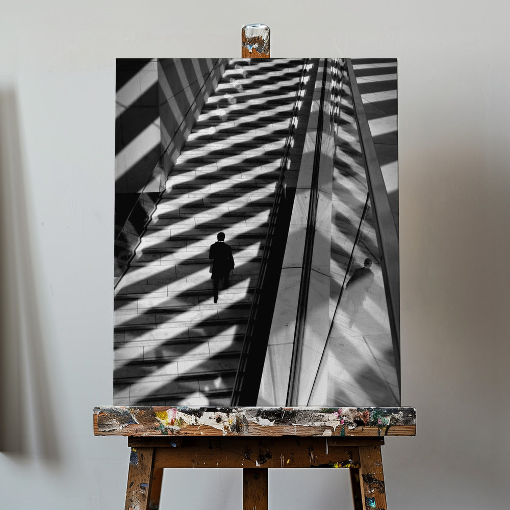 Walking light and shadows | Canvas